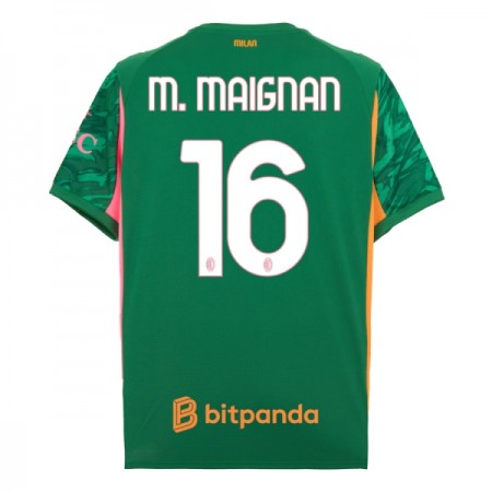 Jalkapallo Pelipaidat/Peliasut AC Milan M. Maignan 16 Maalivahti 2025-26 Vihreä